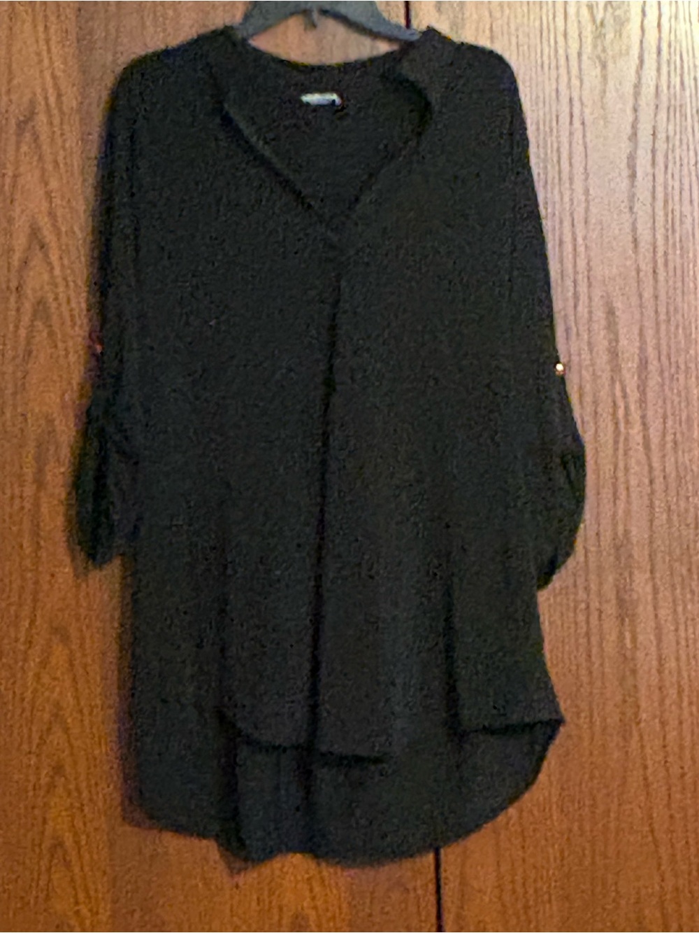 HEIMISH USA Black V-Neck Tunic Top 3X